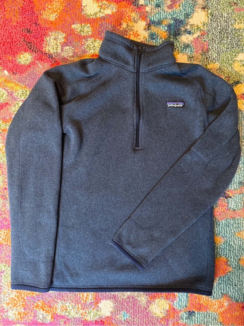Patagonia Women’s Navy Half-Zip Better Sweater - Medium